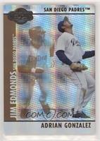 Adrian Gonzalez, Jim Edmonds #/75