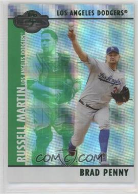 2008 Topps Co-Signers - [Base] - Hyper Plaid Green #019.2 - Brad Penny, Russell Martin /25