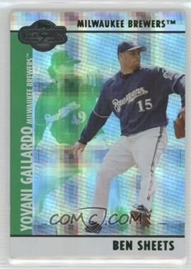 2008 Topps Co-Signers - [Base] - Hyper Plaid Green #074.2 - Ben Sheets, Yovani Gallardo /25