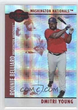 2008 Topps Co-Signers - [Base] - Hyper Plaid Red #004.2 - Dmitri Young, Ronnie Belliard /100