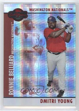 2008 Topps Co-Signers - [Base] - Hyper Plaid Red #004.2 - Dmitri Young, Ronnie Belliard /100