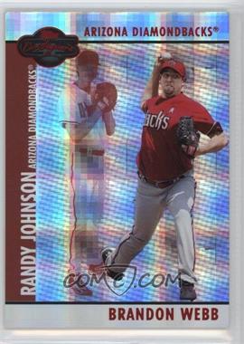 2008 Topps Co-Signers - [Base] - Hyper Plaid Red #006.2 - Brandon Webb, Randy Johnson /100