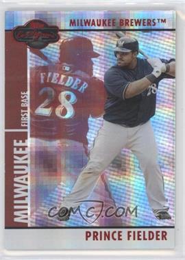 2008 Topps Co-Signers - [Base] - Hyper Plaid Red #060.1 - Prince Fielder /100