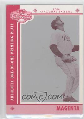 2008 Topps Co-Signers - [Base] - Printing Plate Magenta #079 - Adrian Gonzalez /1
