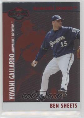 2008 Topps Co-Signers - [Base] - Silver Red #074.2 - Ben Sheets, Yovani Gallardo /400