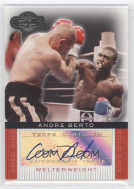 2008 Topps Co-Signers - Boxer Solo Sigs #SS-AB - Andre Berto