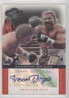 2008 Topps Co-Signers - Boxer Solo Sigs #SS-SB - Shannon Briggs