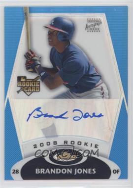 2008 Topps Finest - [Base] - Blue Refractor #151 - Rookie Autograph - Brandon Jones /399