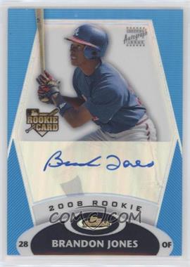 2008 Topps Finest - [Base] - Blue Refractor #151 - Rookie Autograph - Brandon Jones /399