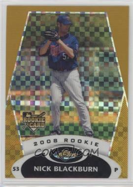 2008 Topps Finest - [Base] - Gold X-Fractor #129 - Nick Blackburn /25