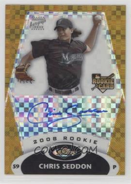 2008 Topps Finest - [Base] - Gold X-Fractor #154 - Rookie Autograph - Chris Seddon /25