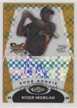 2008 Topps Finest - [Base] - Gold X-Fractor #157 - Rookie Autograph - Nyjer Morgan /25