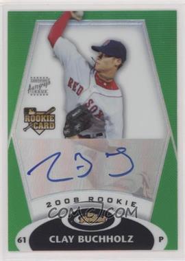 2008 Topps Finest - [Base] - Green Refractor #160 - Rookie Autograph - Clay Buchholz /199