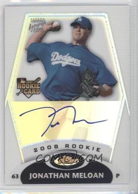 2008 Topps Finest - [Base] - Refractor #158 - Rookie Autograph - Jonathan Meloan /499