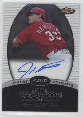 2008 Topps Finest - Finest Moments Autographs #FMA-JH - Josh Hamilton