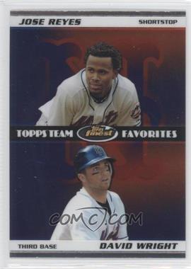 2008 Topps Finest - Topps Team Favorites Dual #DTF-RW - Jose Reyes, David Wright