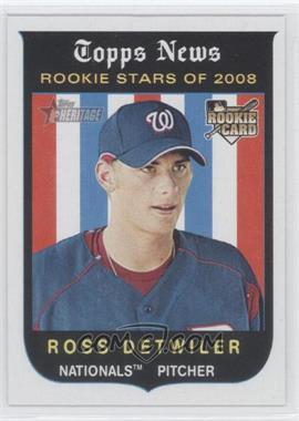 2008 Topps Heritage - [Base] - Black Back #122 - Ross Detwiler