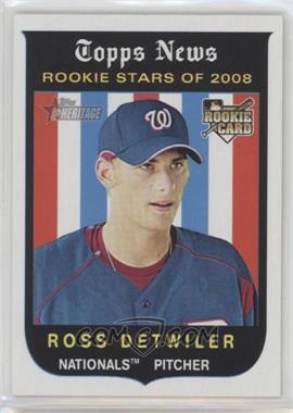 2008 Topps Heritage - [Base] - Black Back #122 - Ross Detwiler