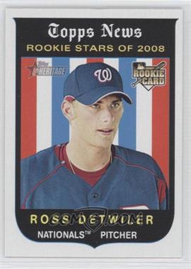 2008 Topps Heritage - [Base] - Black Back #122 - Ross Detwiler