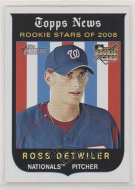 2008 Topps Heritage - [Base] - Black Back #122 - Ross Detwiler