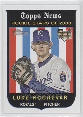 2008 Topps Heritage - [Base] - Black Back #129 - Luke Hochevar