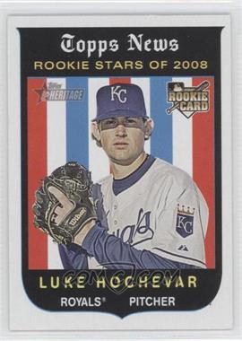 2008 Topps Heritage - [Base] - Black Back #129 - Luke Hochevar