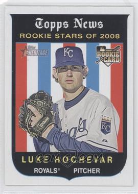 2008 Topps Heritage - [Base] - Black Back #129 - Luke Hochevar