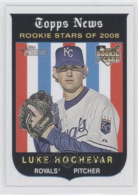 2008 Topps Heritage - [Base] - Black Back #129 - Luke Hochevar