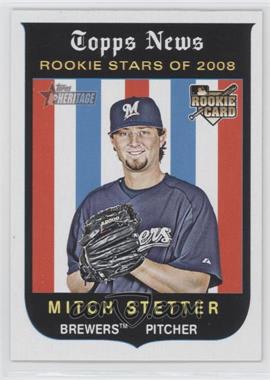 2008 Topps Heritage - [Base] - Black Back #135 - Mitch Stetter