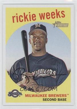 2008 Topps Heritage - [Base] - Black Back #186 - Rickie Weeks