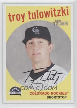 2008 Topps Heritage - [Base] - Black Back #21 - Troy Tulowitzki