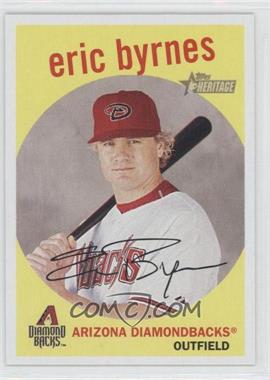 2008 Topps Heritage - [Base] - Black Back #3 - Eric Byrnes