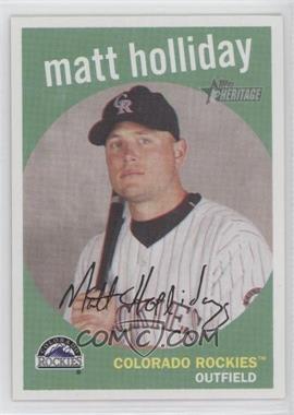 2008 Topps Heritage - [Base] - Black Back #334 - Matt Holliday