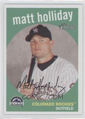 2008 Topps Heritage - [Base] - Black Back #334 - Matt Holliday