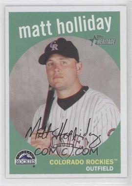 2008 Topps Heritage - [Base] - Black Back #334 - Matt Holliday