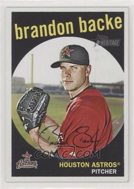 2008 Topps Heritage - [Base] - Black Back #514 - Brandon Backe