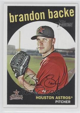 2008 Topps Heritage - [Base] - Black Back #514 - Brandon Backe