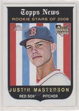 2008 Topps Heritage - [Base] - Black Back #545 - Justin Masterson