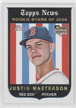 2008 Topps Heritage - [Base] - Black Back #545 - Justin Masterson