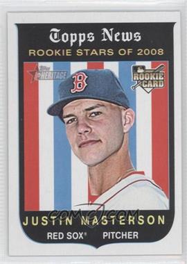 2008 Topps Heritage - [Base] - Black Back #545 - Justin Masterson