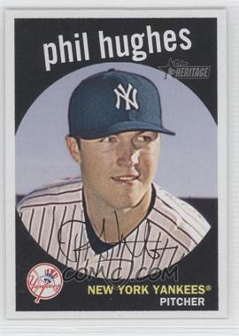 2008 Topps Heritage - [Base] - Black Back #92 - Phil Hughes