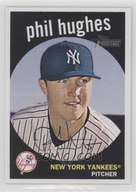 2008 Topps Heritage - [Base] - Black Back #92 - Phil Hughes