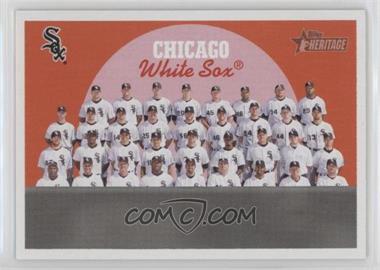 2008 Topps Heritage - [Base] - Black Back #94 - Checklist - Chicago White Sox Team (Fourth Series)