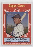Topps News All-Star Selection - Miguel Cabrera [EX to NM]