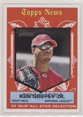 2008 Topps Heritage - [Base] #489 - Topps News All-Star Selection - Ken Griffey Jr.