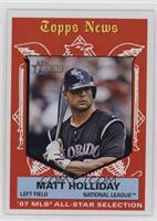 Topps News All-Star Selection - Matt Holliday