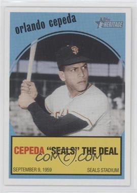 2008 Topps Heritage - Baseball Flashbacks #BF9 - Orlando Cepeda