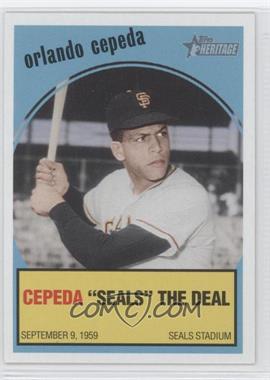 2008 Topps Heritage - Baseball Flashbacks #BF9 - Orlando Cepeda