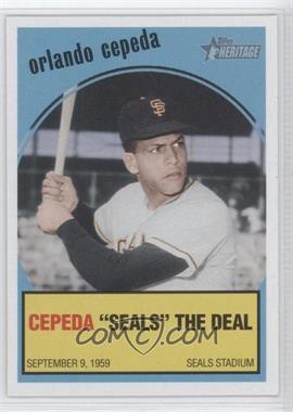 2008 Topps Heritage - Baseball Flashbacks #BF9 - Orlando Cepeda