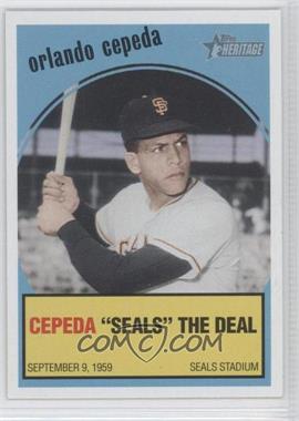 2008 Topps Heritage - Baseball Flashbacks #BF9 - Orlando Cepeda